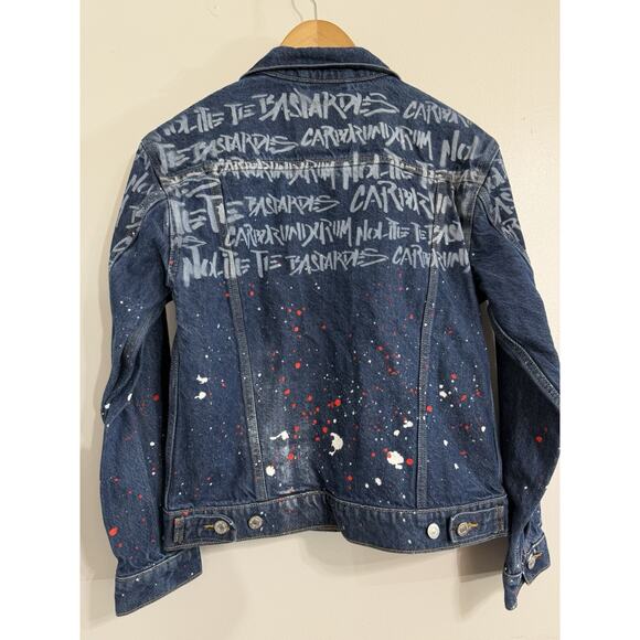 NEW Levis Limited Ed Handmaids Tale Ex-Boyfriend Denim Trucker Jean Jacket XS - Picture 7 of 7